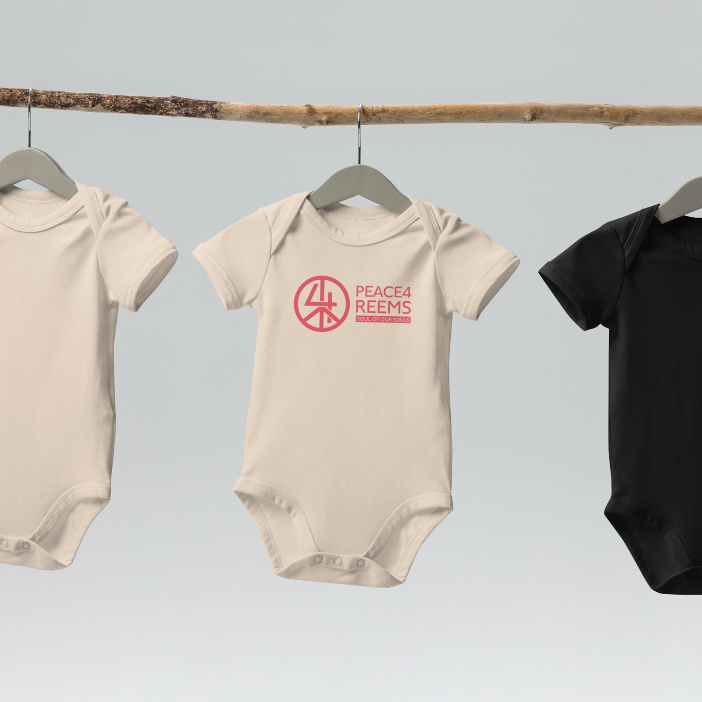 Crimson Whispers- Organic Cotton Baby Bodysuit