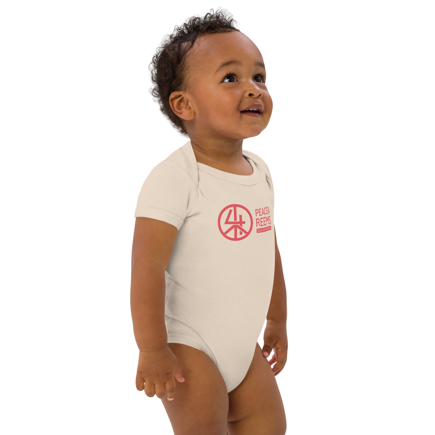 Crimson Whispers- Organic Cotton Baby Bodysuit