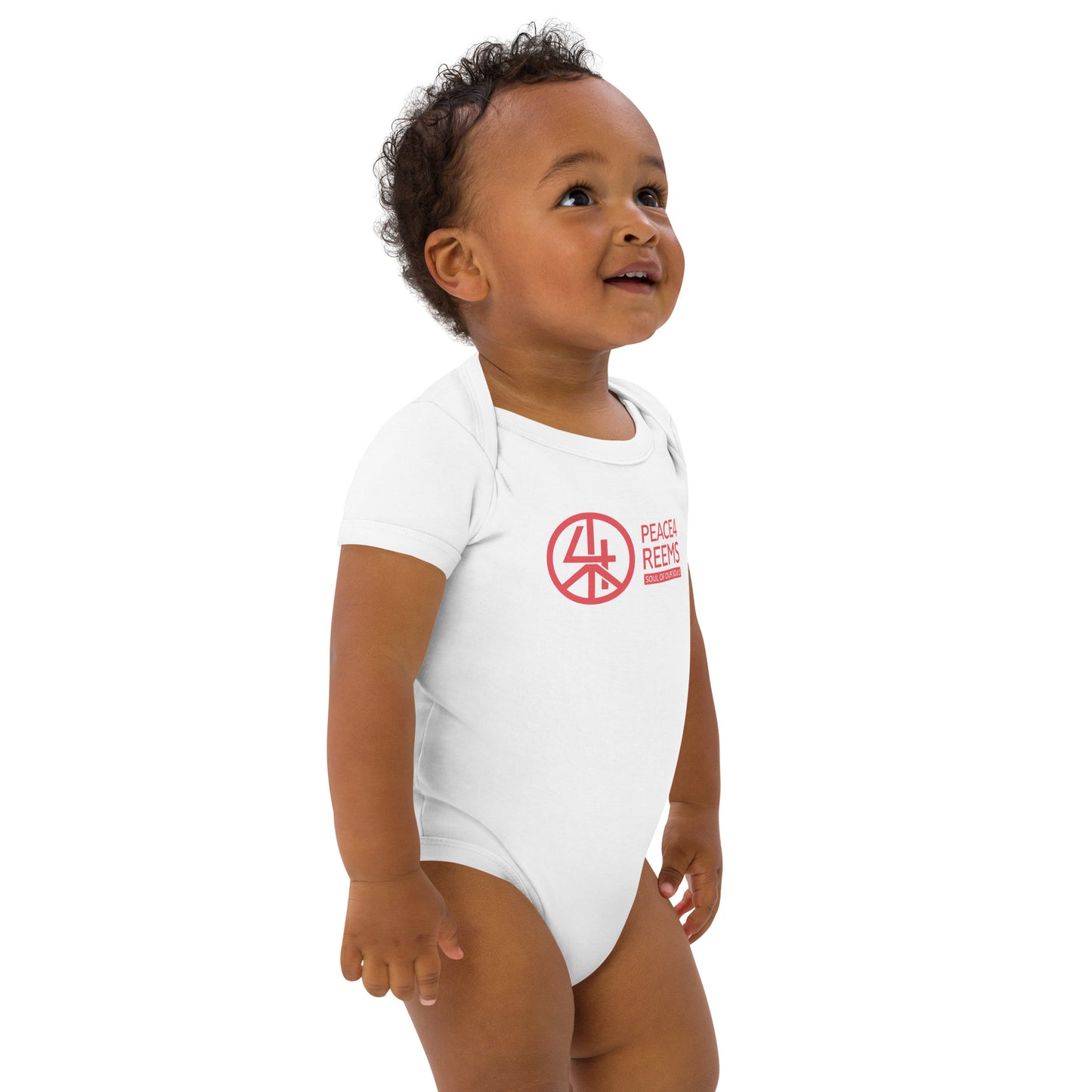 Crimson Whispers- Organic Cotton Baby Bodysuit